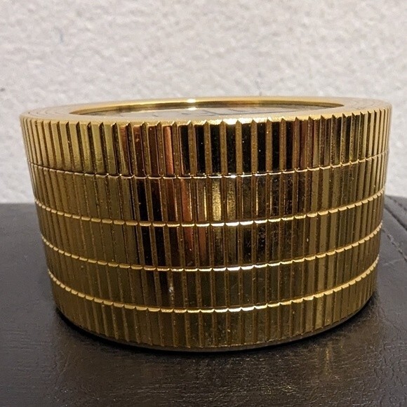 Angelus metal clock vintage 1980s Maljack Productions Home Video Motion Company - Picture 8 of 11